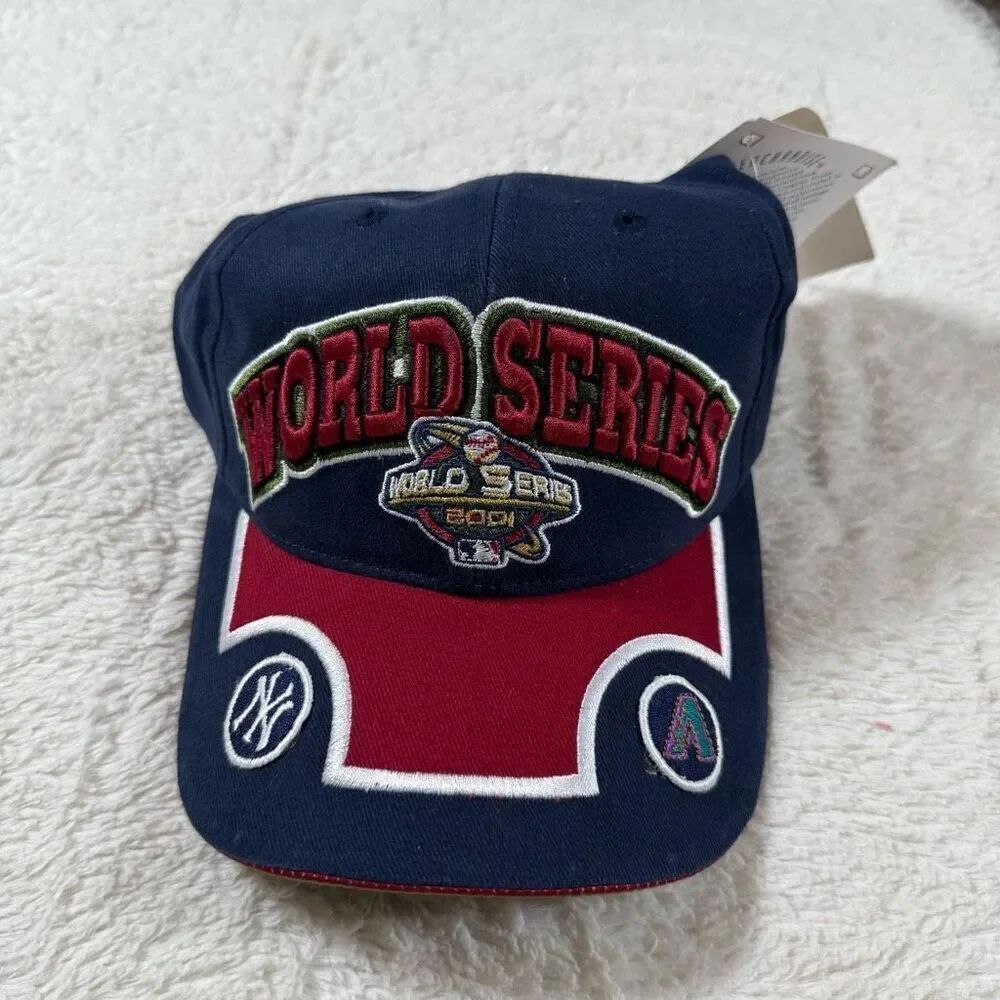 VTG NWT 2001 World Series Hat New York Yankees & Arizona Diamond Backs
